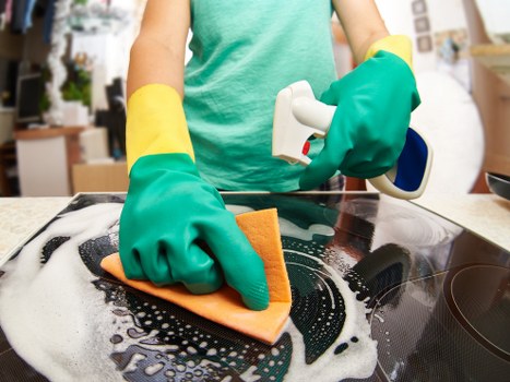 Clean, sparkling storefront windows after professional cleaning